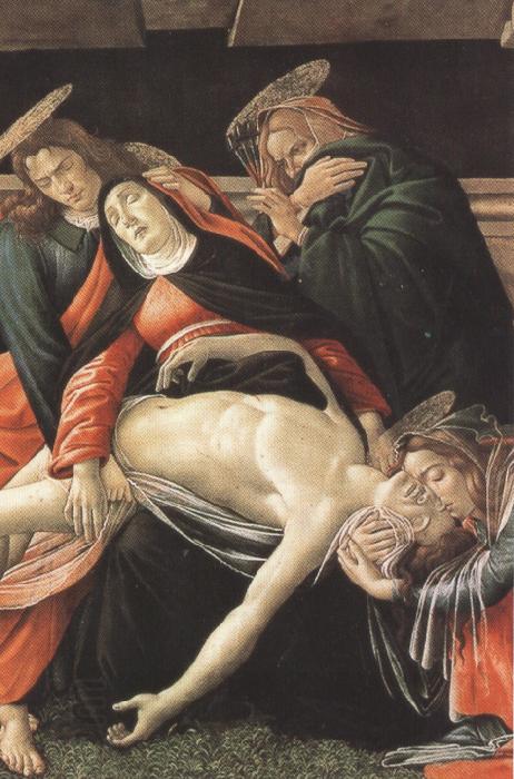 Sandro Botticelli Details of Lament fro Christ Dead,with st jerome,St Paul and St Peter (mk36) China oil painting art